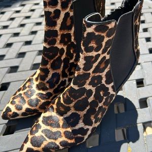 Michael Kors Women’s Real Calf Hair Ankle Heeled Boots